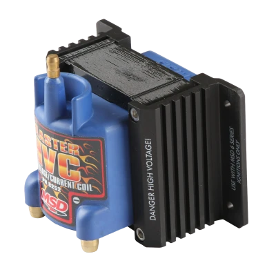 Ignition Coil, Blaster HVC, E-Core, 0.020 ohm, Male HEI, 42000V, Blue, Each - MSD8252