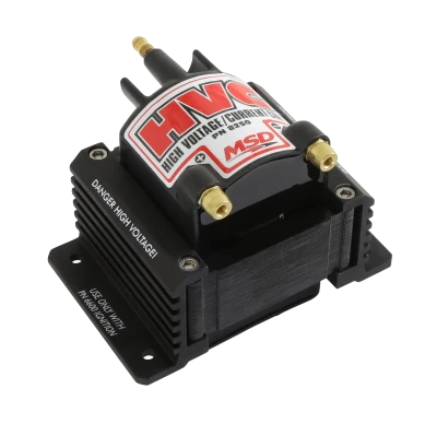 Ignition Coil, Blaster HVC, E-Core, 0.070 ohm, Male HEI, 34000V, Black, Each - MSD8250