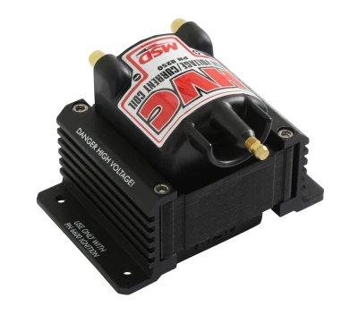 Ignition Coil, Blaster HVC, E-Core, 0.070 ohm, Male HEI, 34000V, Black, Each - MSD8250