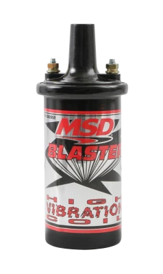 Ignition Coil, Blaster High Vibration, Canister, Epoxy Filled, 0.700 ohm, Female Socket, 45000V, Black, Each - MSD8222