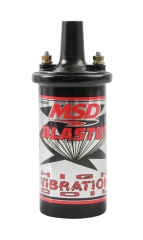 Ignition Coil, Blaster High Vibration, Canister, Epoxy Filled, 0.700 ohm, Female Socket, 45000V, Black, Each