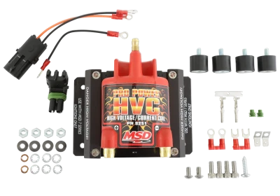 Ignition Coil, Blaster Pro Power HVC, E-Core, 0.040 ohm, Male HEI, 45000V, Red, Each 7/8/10 series - MSD8251