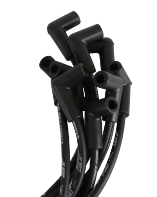 Spark Plug Wire Set, Street Fire, Spiral Core, 8 mm, Black, Factory Style Boots / Terminals, Small Block Chevy, Kit - MSD5554