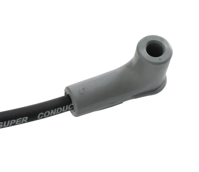 Spark Plug Wire Set, Super Conductor, Spiral Core, 8.5 mm, Black, 90 Degree Plug Boots, HEI Style Terminal, Small Block Chevy, Kit - MSD35593