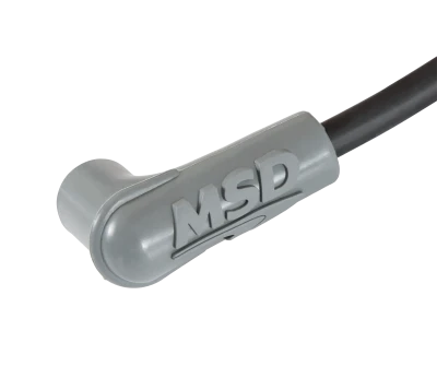 Spark Plug Wire Set, Super Conductor, Spiral Core, 8.5 mm, Black, 90 Degree Plug Boots, HEI Style Terminal, Small Block Chevy, Kit - MSD35593