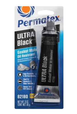 Sealant, Ultra Black, Silicone, 3.35 oz Tube, Each - PEX82180