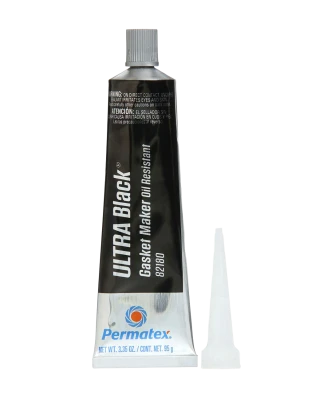 Sealant, Ultra Black, Silicone, 3.35 oz Tube, Each - PEX82180