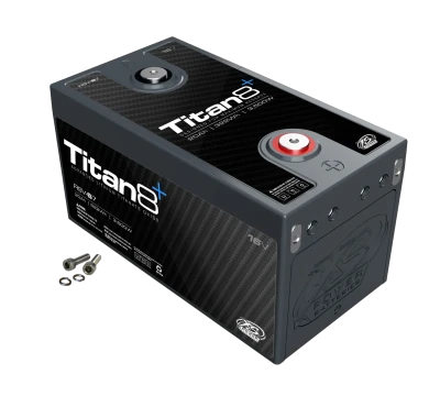 Battery, Titan 8, Lithium, 16V, 1500 Cranking amps, Dual Inputs, 9.24 in L x 5 in H x 4.85 in W, 10#, M6 hardware,Each. - XS-RSV-S7