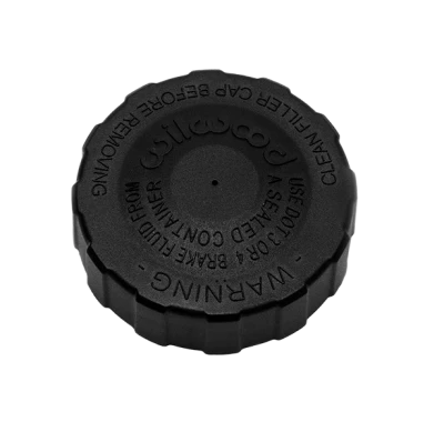 Master Cylinder Cap, Screw-On, Vented, Seal Included, Nylon, Black, Wilwood Master Cylinders, Each - WIL330-16239
