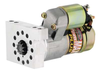 Starter, PowerMAX Plus, 6.1:1 Gear Reduction, Natural, 153 / 168 Tooth Flywheel, Straight Mount, Chevy V8, Each - PWM9100