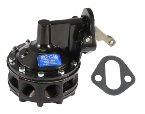 Fuel Pump, Mechanical, 130 gph at 11 psi, 1/2 in NPT Female Inlet / Outlet next to each other, Stock Chassis Location, Small Block Chevy, Each.