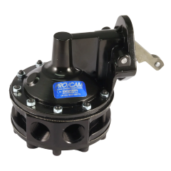 Fuel Pump, Mechanical, 130 gph at 7-1/2 psi, 1/2 in NPT Female Inlet next to each other / Outlet, Stock Chassis Location, Small Block Chevy, Each.