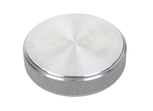 Fuel Cell Filler Cap, Screw-On, 2-3/4 in OD, Billet Aluminum, Natural