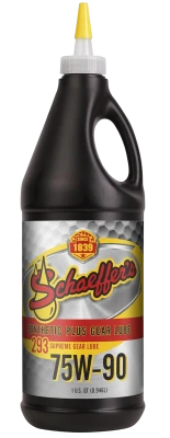 Schaeffer's 75W90 Supreme Gear Oil, Para-Synthetic, w/Soluble Moly, EP, W/O Tackifier, 1qt., Each. - SHA7590