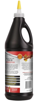 Schaeffer's 75W90 Supreme Gear Oil, Para-Synthetic, w/Soluble Moly, EP, W/O Tackifier, 1qt., Each. - SHA7590