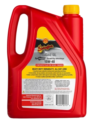 Schaeffer's SAE 15W40 Synshield 700 Diesel Oil, Semi-Synthetic, 1gal., Each. - SHA700-1540