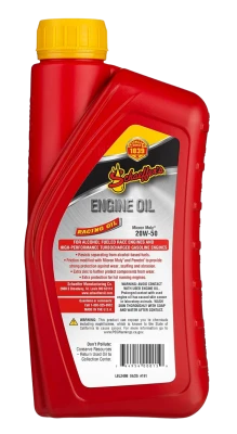 Schaeffer's SAE 20W50 191 Micron Moly Racing Oil, 1qt., Each. - SHA191-2050
