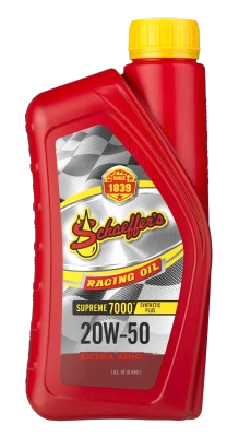 Schaeffer's SAE 20W50 Supreme 7000 Synthetic Plus Racing Oil, 1qt., Each. - SHA705-2050