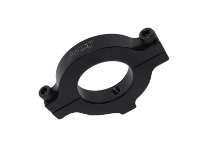 Roll Bar Accessory Clamp, Clamp-On, Single 1/4-20 in Hole, Aluminum, Black Anodized, 1-1/2 in OD Tube, Each - PPM1111-R