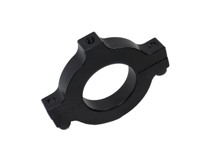 Roll Bar Accessory Clamp, Clamp-On, Single 1/4-20 in Hole, Aluminum, Black Anodized, 1-1/2 in OD Tube, Each - PPM1111-R