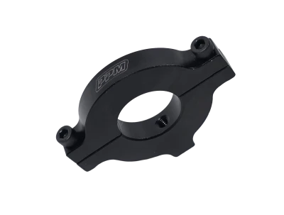 Roll Bar Accessory Clamp, Clamp-On, Single 1/4-20 in Hole, Aluminum, Black Anodized, 1-1/4 in OD Tube, Each - PPM1101-R