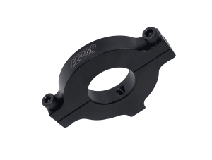 Roll Bar Accessory Clamp, Clamp-On, Single 1/4-20 in Hole, Aluminum, Black Anodized, 1-1/4 in OD Tube, Each
