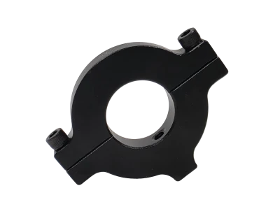 Roll Bar Accessory Clamp, Clamp-On, Single 1/4-20 in Hole, Aluminum, Black Anodized, 1-1/4 in OD Tube, Each - PPM1101-R