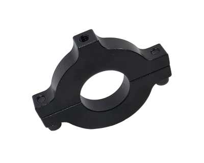 Roll Bar Accessory Clamp, Clamp-On, Single 1/4-20 in Hole, Aluminum, Black Anodized, 1-1/4 in OD Tube, Each - PPM1101-R
