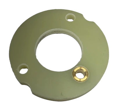 Fuel Pump Adapter Spacer and Bushing, Sweet Hex Drive Power Steering Pump to Fuel Pump, Phenolic, Natural, Each - SWE325-30043