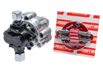 Power Steering Pump Tandem, 3/8 in Hex Drive, w/ 1/4 in Fuel Drive, Sweet Fuel Pump, Kit - SWE305-85880