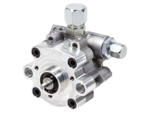 Power Steering Pump, 3 gpm, 1700 psi, 3/8 in Hex Drive, 1/4 in Fuel Drive, Aluminum, Natural, Each