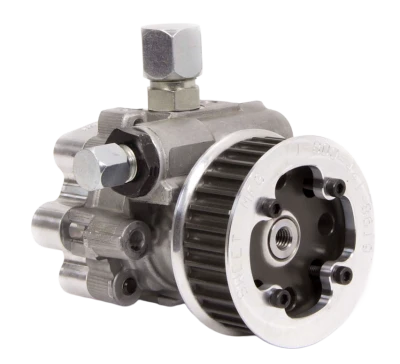 Power Steering Pump, 3 gpm, 1700 psi, 33t HTD Pulley, 3/8 in Fuel Drive, Aluminum, Natural, Each - SWE305-85839