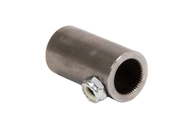 Steering Shaft Coupler, 3/4 in 36 Spline to 3/4 in Smooth, Weld-On, Steel, Chevy Manual / Howe Quickener, Each - SWE301-30120