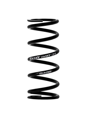 Coil Spring, Barrel, 2.5 in ID, 6 in Length, 100 lb/in Spring Rate, Black Powder Coat, Each - SWI060-250-100B
