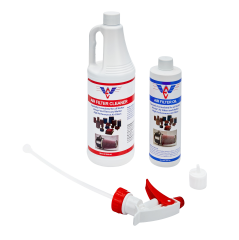 Air Filter Service Kit, 32 oz Spray Bottle Cleaner, 12 oz Squeeze Bottle Oil, Blue Oil, Walker Filters, Kit