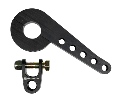 Steering Column Bracket, 1-1/2 in Diameter Tube, Clamp / Bolt-On, 6-3/4 in Length, Aluminum, Black Anodized, Each - WM23634112C750