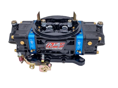 Willy's Alky Carburetor, HP, 4-Barrel, 650 CFM, Square Bore, No Choke, Mechanical Secondary, Dual Inlet, Black Powder Coat, For GM 604,Each. - WLY62501
