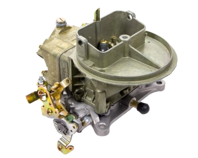 Willy's Carburetor, Circle Track, 2-Barrel, 500 CFM, Holley Flange, No Choke, Single Inlet, Gold Chromate, Each. - WLY44122