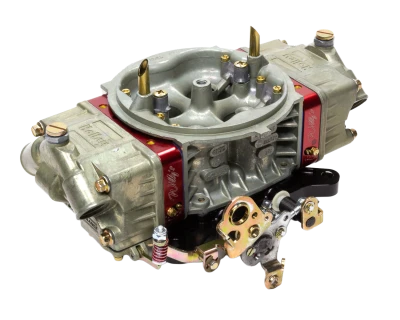 Willy's Carburetor, GM604 Power Kit, 4-Barrel, 750 CFM, Square Bore, No Choke, Mechanical Secondary, Dual Inlet, Includes Fasteners, Gaskets, Spacer, and Spark Plugs, Aluminum, Gold Chrome and Red Anodized, GM 604 Crate Engine, Kit. - WLY604CRATE