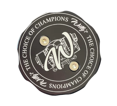 Willy's Fuel Cell Filler Cap, Screw-On, Raised Cell Mount, 3-1/4in. OD, Vented, Roll Over Valve, Aluminum, Natural, Each. - WLY4003-CVF