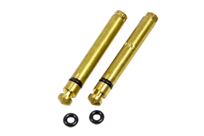 Willy's Gas Metering Block Valves, G5, 0.080-0.088in.(80-88 Holley Jets), Brass, Primary, Includes O-Rings, Pair. - WLY80