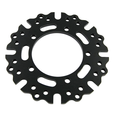 Brake Rotor Adapter, Outboard, 5 x 4.50 in Bolt Pattern to 8 x 7.000 in Rotor Bolt Pattern, Aluminum, Gray Anodized, Each - WIL300-11211