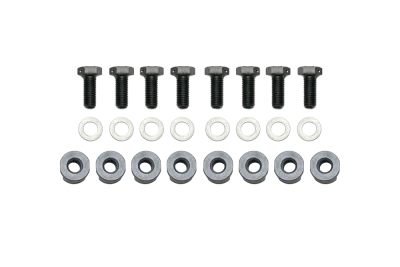 Brake Rotor Bolt, 5/16-24in. Thread, 0.75in. Long, Hex Head, T Nuts and Washers Included, Steel, Black Oxide, Set of 8. - WIL230-14845