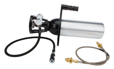 Compressed Nitrogen Tank, Portable, Includes Regulator, Gauge, Bracket and Hose, Aluminum, Natural, Kit. - ALL10630
