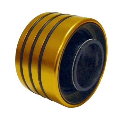 Axle Tube Seal, Inner, O-Ring, 2.525in. OD, 1.19in. ID., 1.625in. Thick, Aluminum, Gold Anodized, 2.500in. ID Aluminum Axle Tube, Each. (Fits Standard Wide 5 Axle Tubes.) - WIN2842