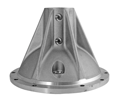 Side Bell, Closed Axle, Driver Side, 6 Rib, Aluminum, Natural, Winters 10in. Quick Change, Each. - QCW1663-02
