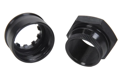 Pinion Posi-Lock Assembly, 1-5/16-20 in Left Hand Thread, Nut / Retainer / O-Ring, Aluminum, Black Powder Coat, Winters Quick Change, Kit - WIN6498L