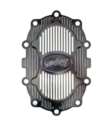 Quick Change Rear End Gear Cover, 10 Bolt, Includes Bearings, Aluminum, Black Anodized, Winters Quick Change, Each. - QCW4873