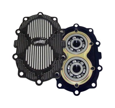 Quick Change Rear End Gear Cover, 10 Bolt, Includes Bearings, Aluminum, Black Anodized, Winters Quick Change, Each. - QCW4873