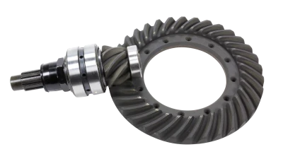 Ring and Pinion, 4.86 Ratio, 10 Spline, Includes Bearings, Aluminum Posi Lock Nut, and Pinion Pilot Bearing, 8620 Mild Steel, Quick Change, Kit. - QC486R&PLoaded